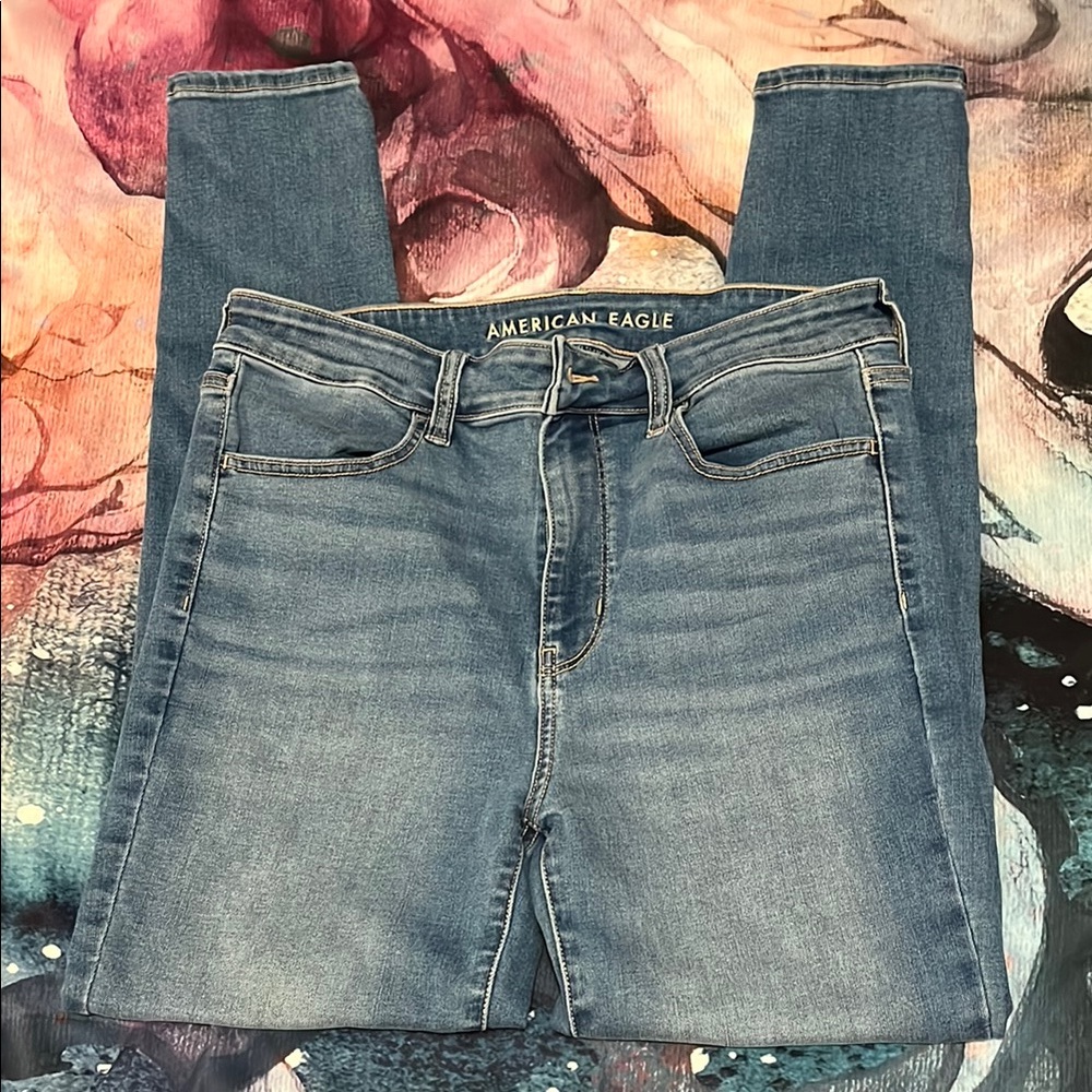 American Eagle Outfitters Women's Blue Denim Jeans